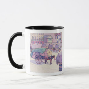 Tasse Chariots de foin, marché de Cumberland (huile sur