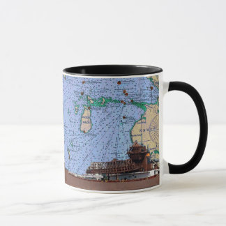 Tasse Charles M. Beeghly et vieux diagramme du lac
