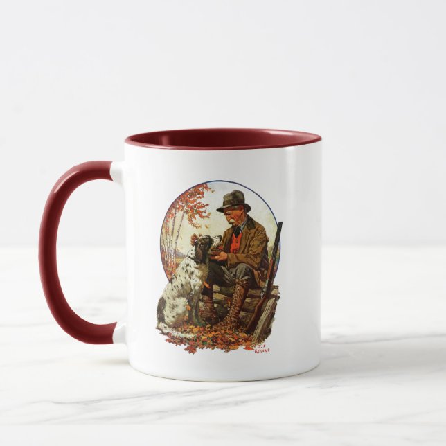 Tasse Chasseur et épagneul (Gauche)