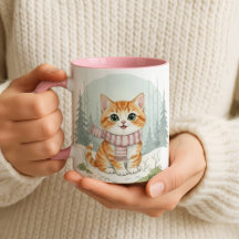 Tasse Chat Chaton, Cadeau Amateur de Chat Aquarell