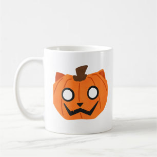 Tasse Chat Citrouille Jack-O-Lantern Halloween