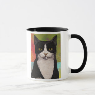 Tasse Chat coloré de smoking