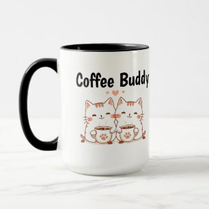 Tasse Chat Copain Café