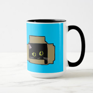 Tasse Chat dans une boîte