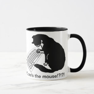 Tasse Chat de dactylographie
