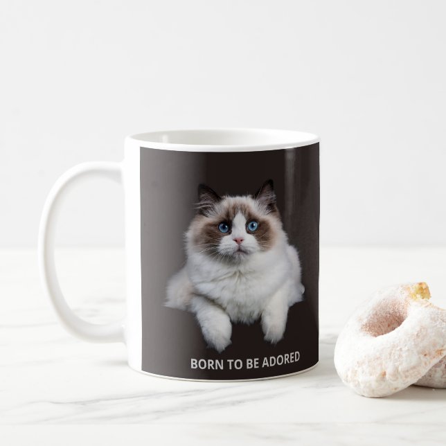 Tasse Chat Drôle  (Avec donut)