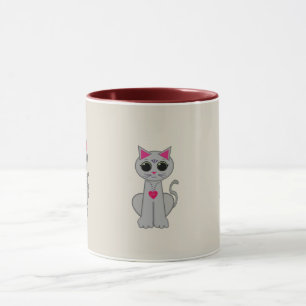 Tasse Chat gris mou