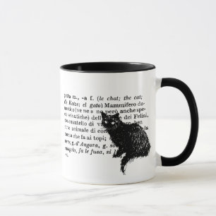 Tasse Chat italien de dictionnaire