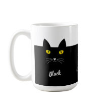 Tasse Chat Noir Cadeau pour les Amateurs de Chats