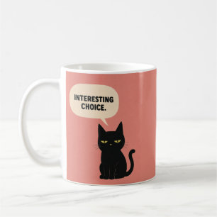 Tasse Chat Noir Choix Intéressant Jugement Drôle