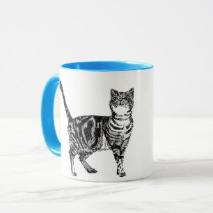 Tasse Chat Tigre Bleu