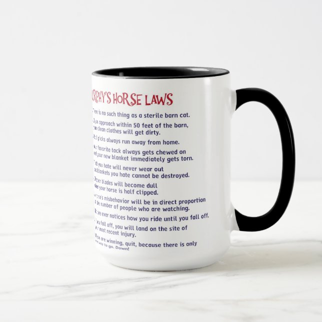 Tasse Châtaigne de la loi de Murphy (Droite)