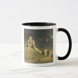 Tasse Château de Corfe, Dorset, 1764 (huile sur la