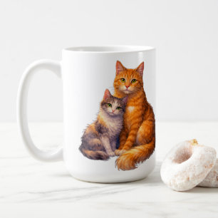Tasse Chats Calico et Tabby