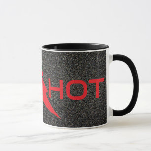 Tasse chaude avec éclair