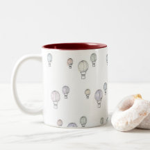 Tasse chaude de ballon à air - couleur