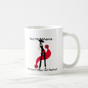 Tasse chaude de la maman bouffées de chaleur de la