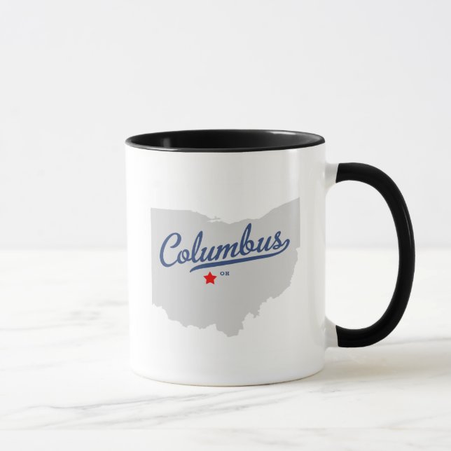Tasse Chemise de Columbus Ohio OH (Droite)