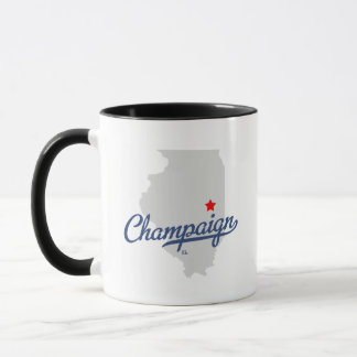 Tasse Chemise de l'Illinois IL de champagne