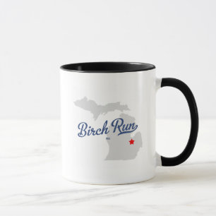 Tasse Chemise du Michigan MI de course de bouleau