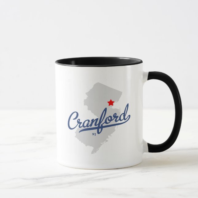 Tasse Chemise du New Jersey NJ de Cranford (Droite)