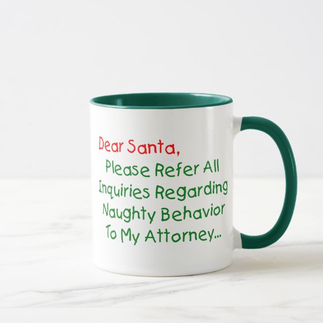 Tasse Cher procureur de Père Noël - Drôle Noël (Droite)