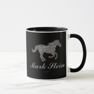 Tasse cheval de ferme noir personnalisé