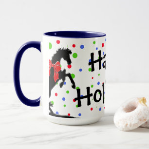 Tasse Chevaux Coeur Pointe Polka (Vacances)