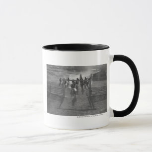 Tasse Chevaux dans le corral