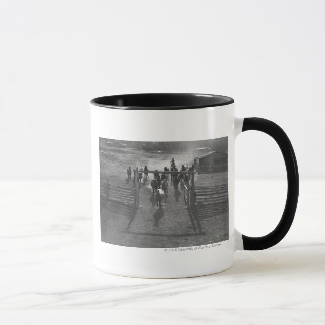 Tasse Chevaux dans le corral (Droite)