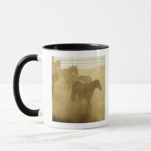 Tasse Chevaux dans le corral