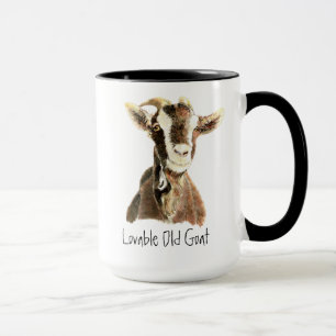 Tasse Chèvre Vieille Mignonne Humoristique, Animal