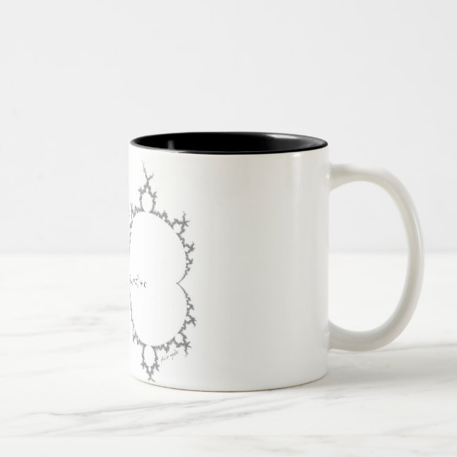 tasse chic de mandelbrot de geek (Droit)