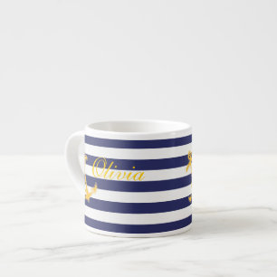 Tasse chic nautique de café express