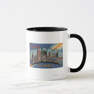 Tasse Chicago, Illinois - Scènes de grandes lettres