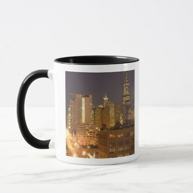 Tasse Chicago, Illinois, Skyline de West Loop à (Gauche)