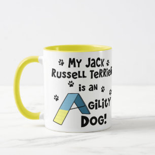 Tasse Chien d'agilité de Jack Russell Terrier