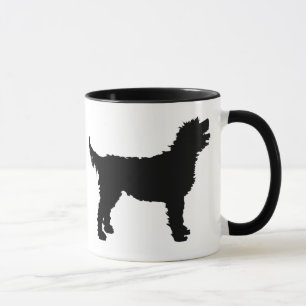 Tasse Chien de Labradoodle (dans le noir)