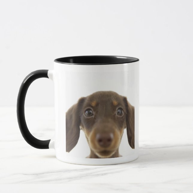 Tasse Chien de saucisse (brun) 2 (Gauche)