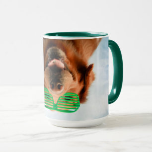 Tasse Chien des images   de Getty avec des verres