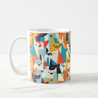 tasse chien style picasso