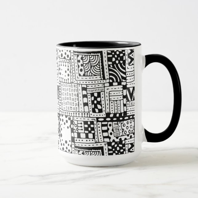 Tasse Chiffres inspirés d'abrégé sur Indien (Droite)