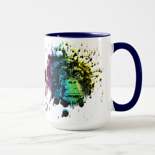 Tasse Chimpanzé d'arc-en-ciel (Droite)