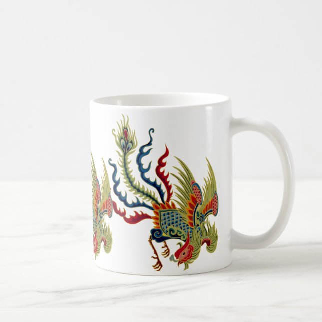 Tasse chinoise de conception d'art de coq (Droite)