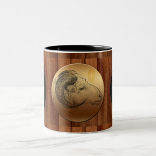 Tasse chinoise en bois d'anniversaire de zodiaque