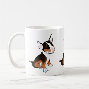 Tasse chiot bull terrier tricolore