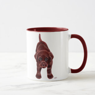Tasse Chiot de Labrador de chocolat