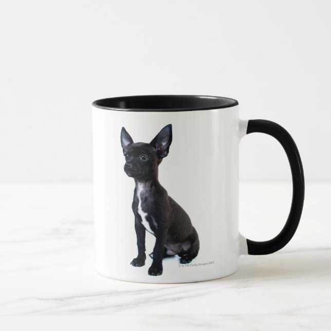 Tasse Chiot noir de chiwawa (Droite)