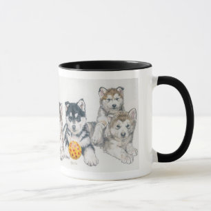 Tasse Chiots de Malamute d'Alaska