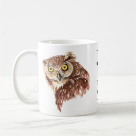 Tasse Chouette grincheuse Ce n'est pas le cas, trop de l